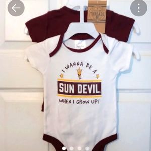 Arizona Sun Devils 2pc Onesie Set